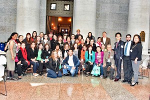 Attendees from all over State of Ohio after the Legislative visits and State house tour 